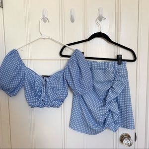 New Girl Order Blue Gingham Set